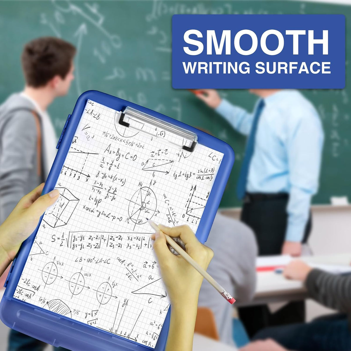 Clipboards with Storage, High Capacity Clip Boards 8.5x11 with Storage, Heavy Duty Nursing Clipboard Folder, Plastic Clipboard with Pen Holder for Women Teachers Work, School & Office Supplies