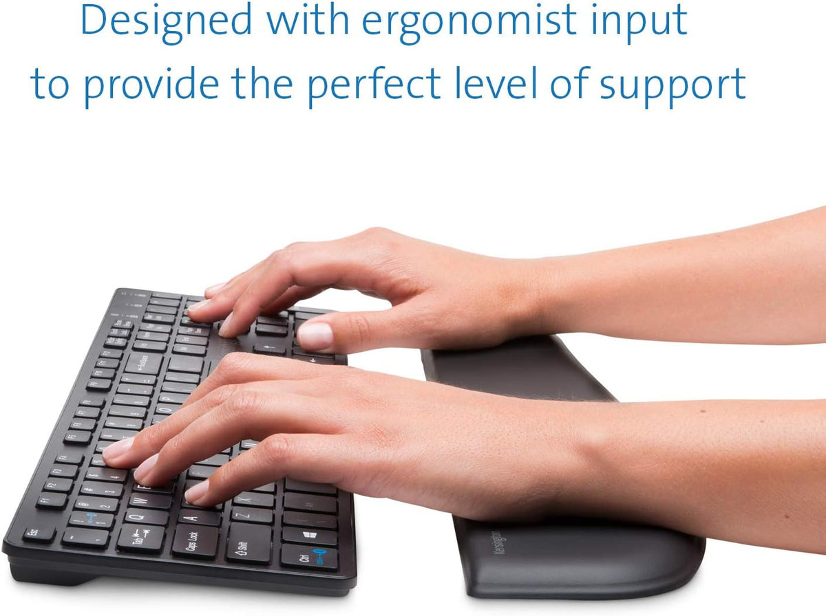 ErgoSoft Wrist Rest for Slim Mouse/Trackpad, Black (K52803WW)