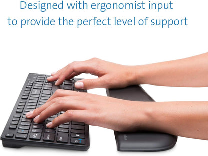 ErgoSoft Wrist Rest for Slim Mouse/Trackpad, Black (K52803WW)