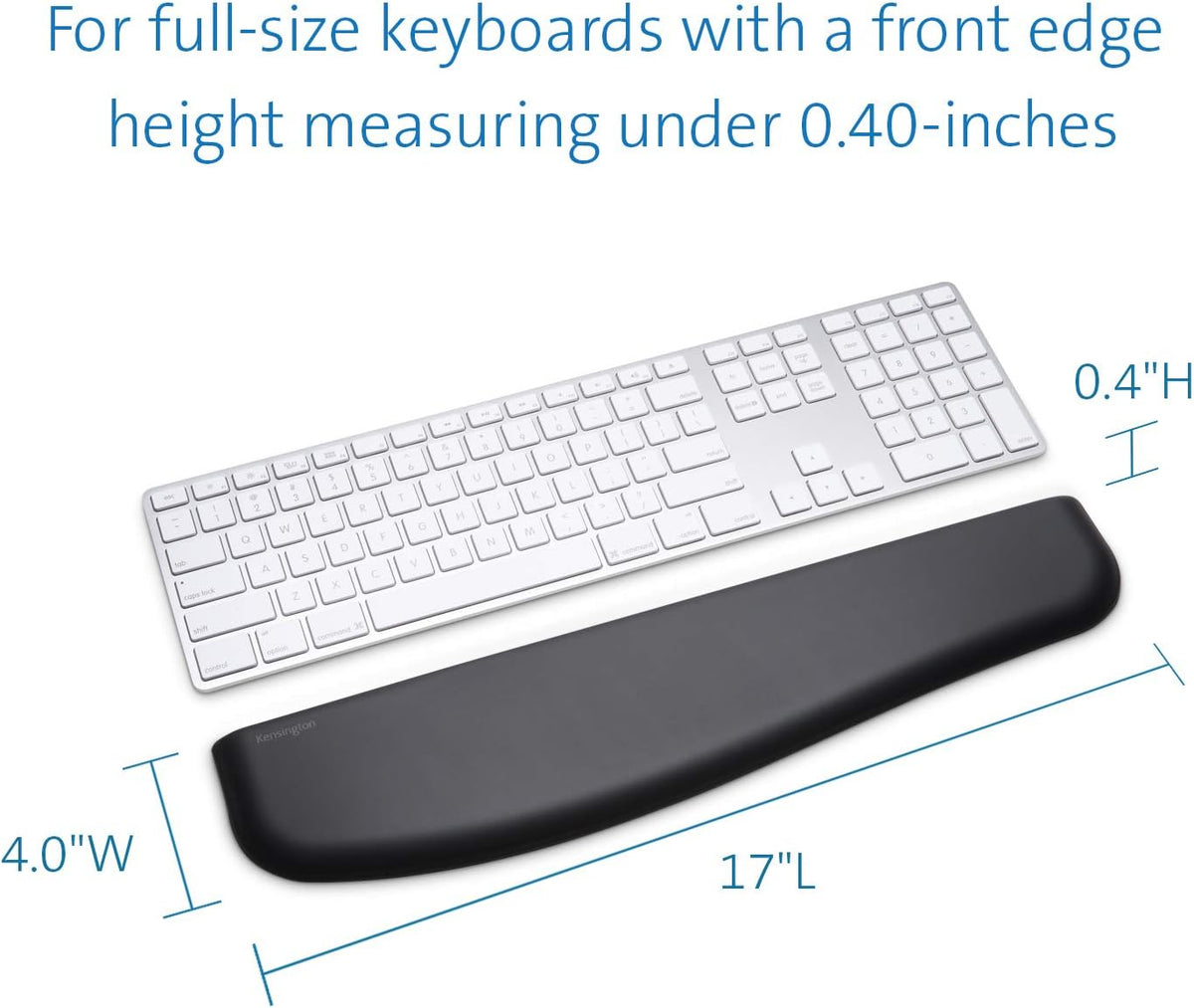 ErgoSoft Wrist Rest for Slim Mouse/Trackpad, Black (K52803WW)