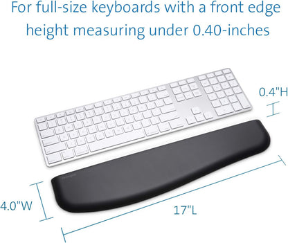 ErgoSoft Wrist Rest for Slim Mouse/Trackpad, Black (K52803WW)