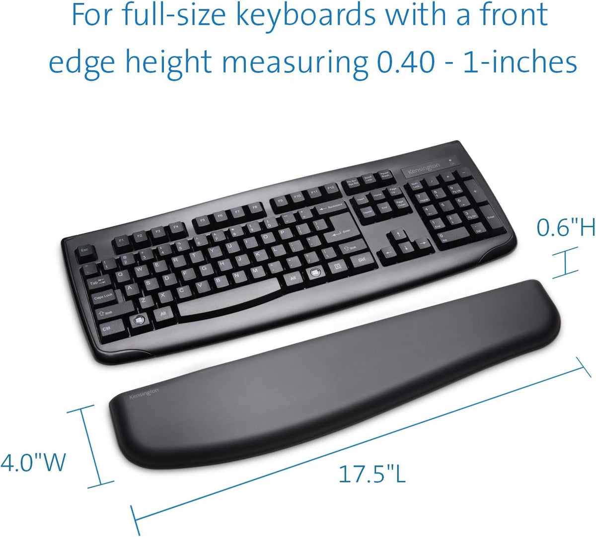 ErgoSoft Wrist Rest for Slim Mouse/Trackpad, Black (K52803WW)