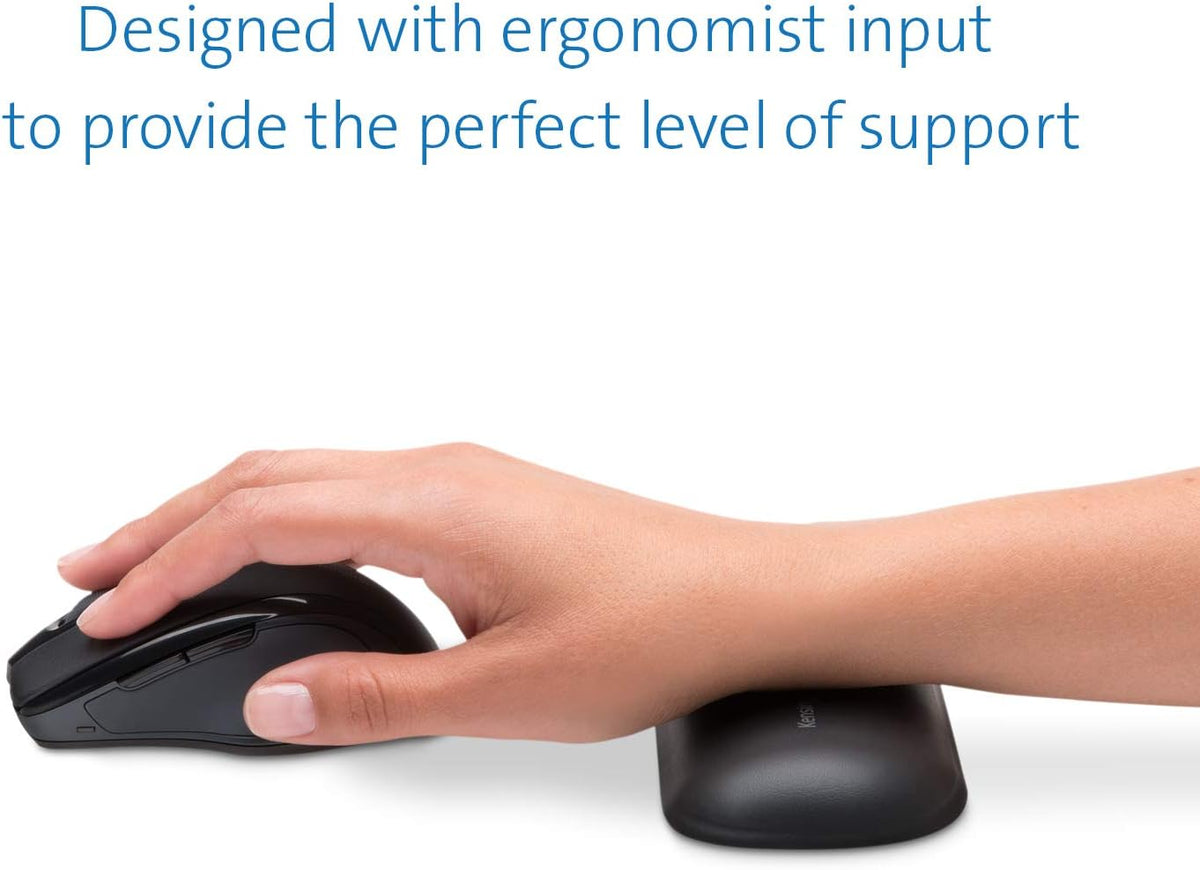 ErgoSoft Wrist Rest for Slim Mouse/Trackpad, Black (K52803WW)