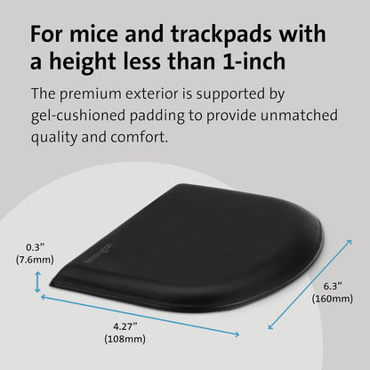 ErgoSoft Wrist Rest for Slim Mouse/Trackpad, Black (K52803WW)