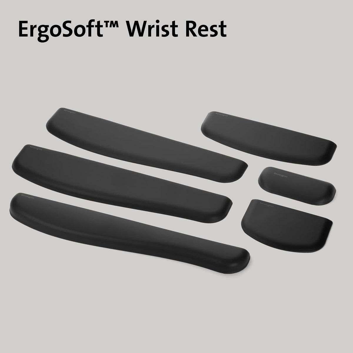 ErgoSoft Wrist Rest for Slim Mouse/Trackpad, Black (K52803WW)