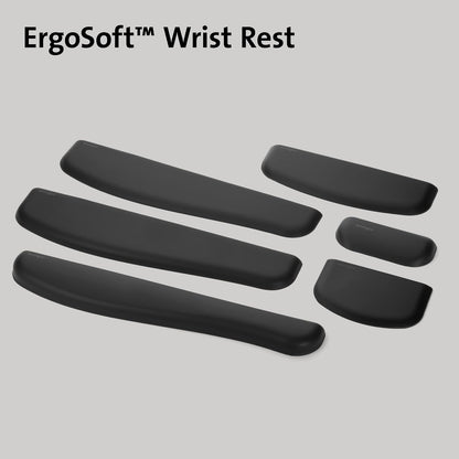 ErgoSoft Wrist Rest for Slim Mouse/Trackpad, Black (K52803WW)