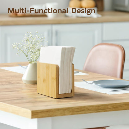 Acacia Wood Mail Organizer, Mail Holder for Desk, Letter Holder for Countertop, Small Envelope Holder, Desk Organizers and Accessories for Home Office