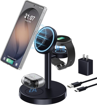 3 in 1 Magnetic Wireless Charging Station for Magsafe Charger Stand
