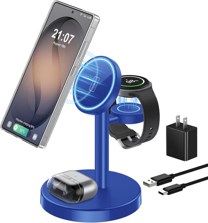 3 in 1 Magnetic Wireless Charging Station for Magsafe Charger Stand