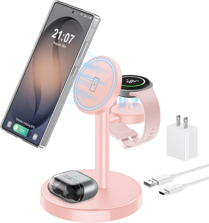 3 in 1 Magnetic Wireless Charging Station for Magsafe Charger Stand