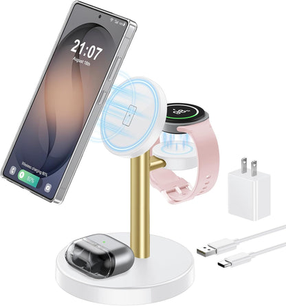 3 in 1 Magnetic Wireless Charging Station for Magsafe Charger Stand
