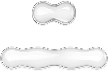 Gel Keyboard Wrist Rest Set - Ergonomic Computer Desk Pad for Typing Pain Relief, Cute Silicone Cushion for Support Hand & Arm, Comfortable Wrist Rest for Gaming Laptop Office & Home Accessories