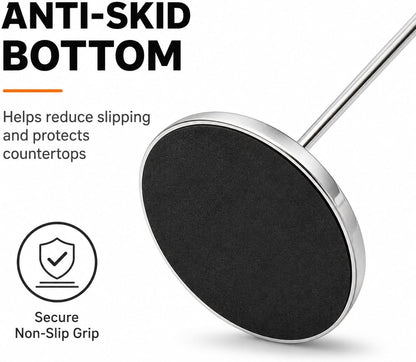 Receipt Holder, Receipt Spike for Restaurants, Stainless Steel Check Spindle Bill Fork with Solid Heavy-Duty Non-Slip Base, Receipt Memo Note Holder for Cafes, Food Trucks, Offices