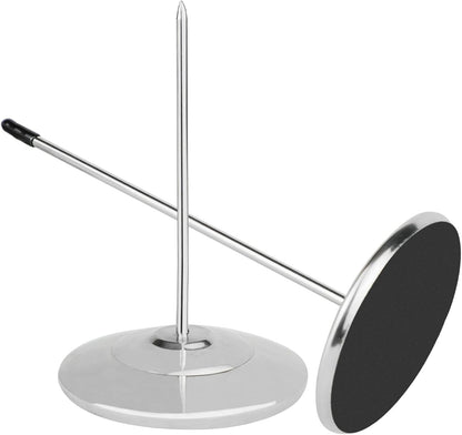Receipt Holder, Receipt Spike for Restaurants, Stainless Steel Check Spindle Bill Fork with Solid Heavy-Duty Non-Slip Base, Receipt Memo Note Holder for Cafes, Food Trucks, Offices