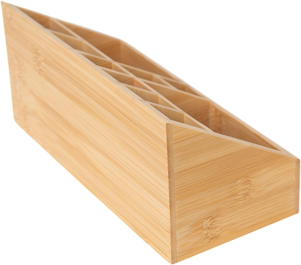2 Pack Bamboo Small Desk Drawer Organizer