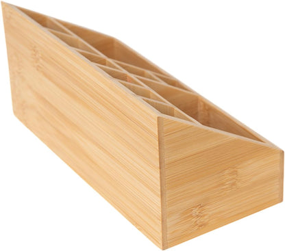 2 Pack Bamboo Small Desk Drawer Organizer