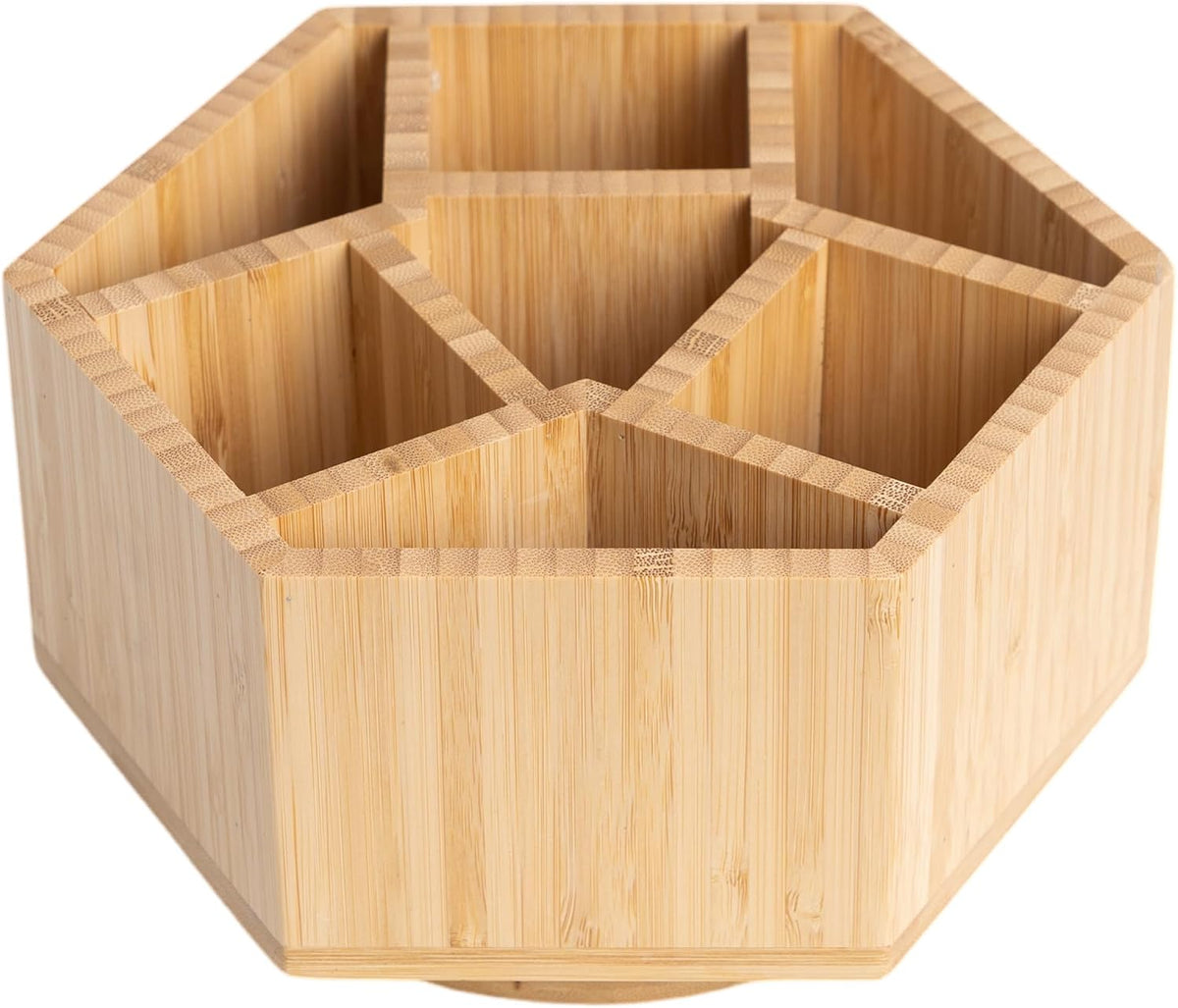 2 Pack Bamboo Small Desk Drawer Organizer
