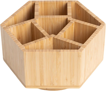 2 Pack Bamboo Small Desk Drawer Organizer