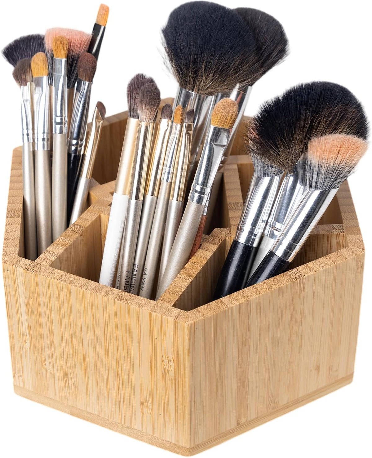 2 Pack Bamboo Small Desk Drawer Organizer