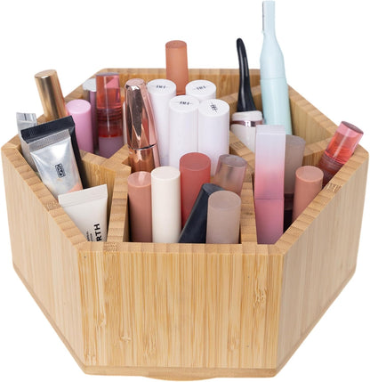 2 Pack Bamboo Small Desk Drawer Organizer