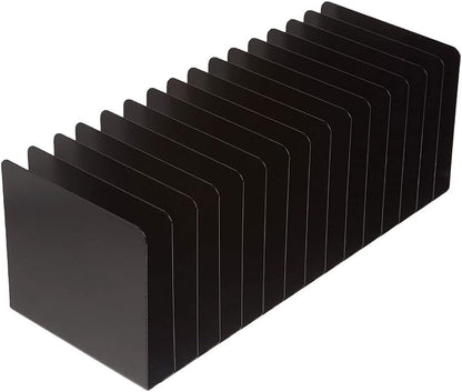 STEELMASTER Desk File Organizer | 15 Compartments | Scratch & Chip-Resistant Finish | Durable Steel Construction | Vertical File Organizer