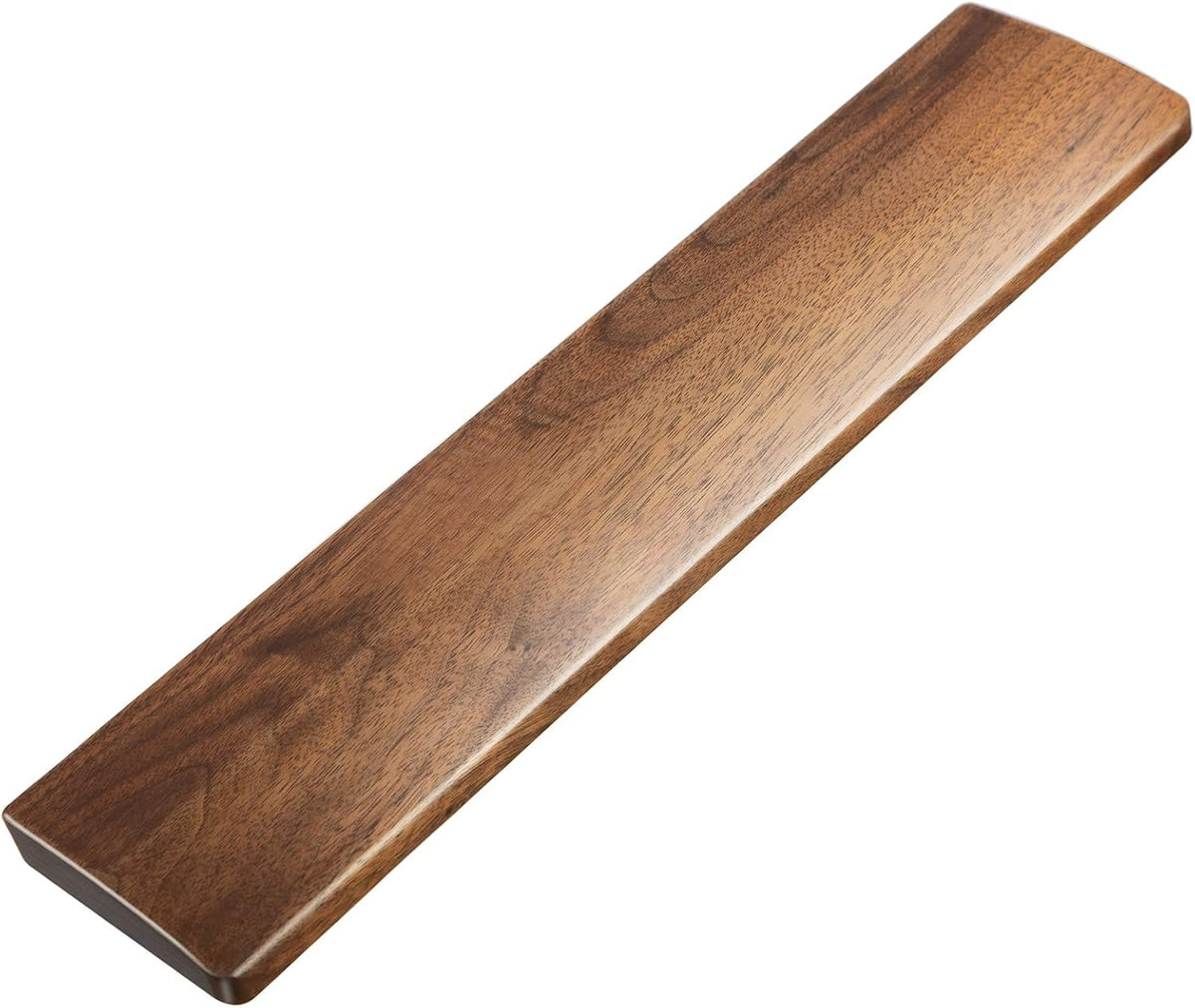 Wooden Wrist Rest, 12-inch Length and 20mm Thickness for Compact Keyboard, Walnut Wood Palm Rest, Ergonomic Design for Mechanical Gaming Keyboard, Stain Resistant (Small, Walnut Wood)