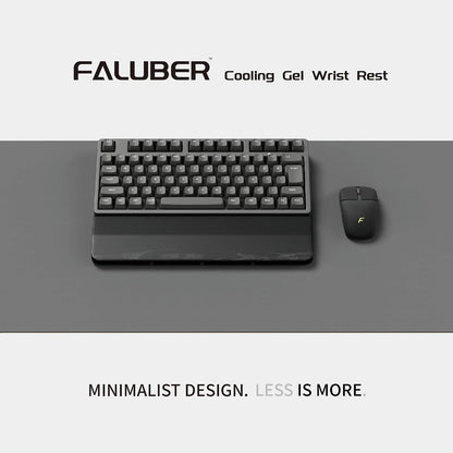 Wooden Wrist Rest, 12-inch Length and 20mm Thickness for Compact Keyboard, Walnut Wood Palm Rest, Ergonomic Design for Mechanical Gaming Keyboard, Stain Resistant (Small, Walnut Wood)