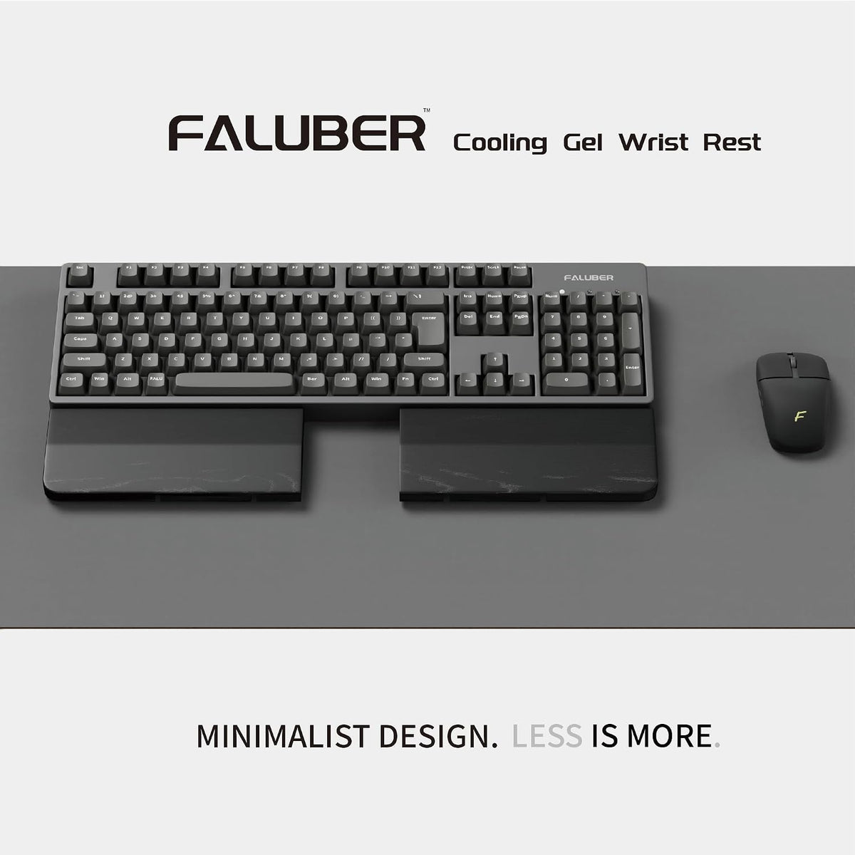 Wooden Wrist Rest, 12-inch Length and 20mm Thickness for Compact Keyboard, Walnut Wood Palm Rest, Ergonomic Design for Mechanical Gaming Keyboard, Stain Resistant (Small, Walnut Wood)