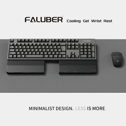 Wooden Wrist Rest, 12-inch Length and 20mm Thickness for Compact Keyboard, Walnut Wood Palm Rest, Ergonomic Design for Mechanical Gaming Keyboard, Stain Resistant (Small, Walnut Wood)