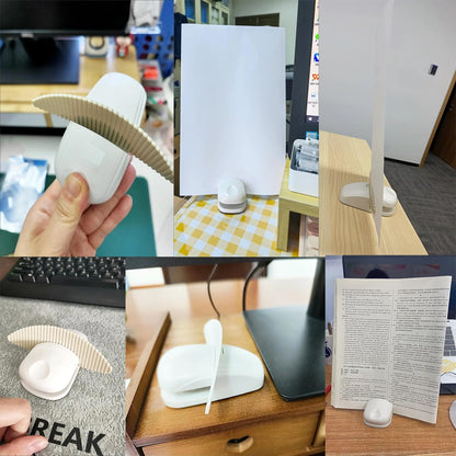 Desktop Document Holder Stand Printer Paper Holder Clamp Clips Copyholder for Typing Reading Desk Tight Space Sheet Music Copy Printing Sheets Holds Documents Up