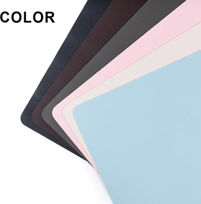 Leather Desk Pad Protector,Non-Slip Desk Pad(Black, 23.6" x 13.7")