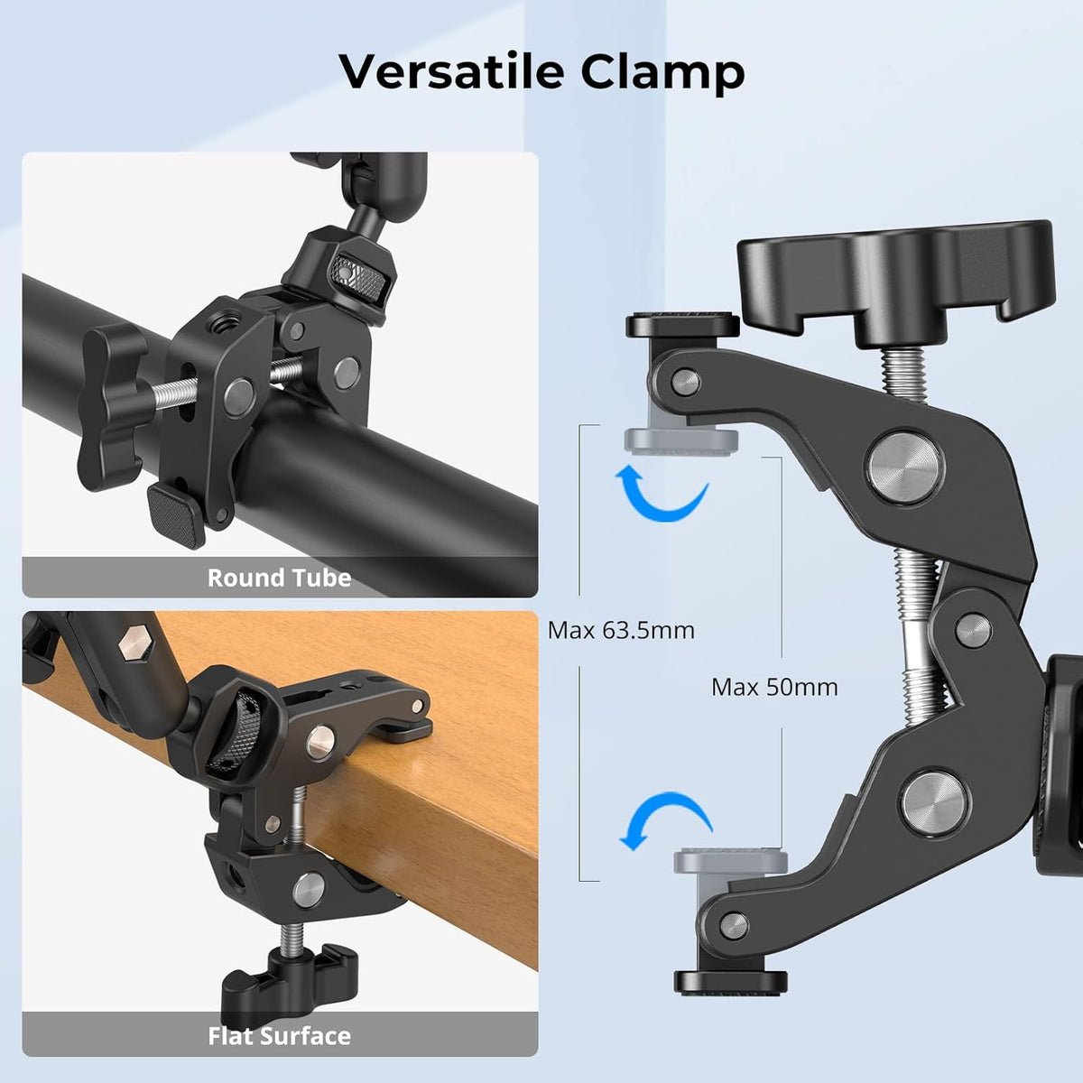 22" Magic Arm Clamp, Overhead Phone Mount Holder Stand, Camera Arm