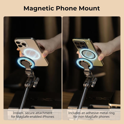 22" Magic Arm Clamp, Overhead Phone Mount Holder Stand, Camera Arm