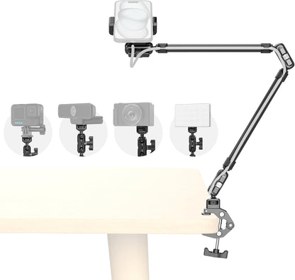 22" Magic Arm Clamp, Overhead Phone Mount Holder Stand, Camera Arm