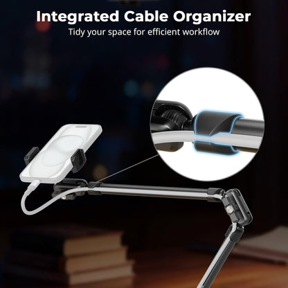 22" Magic Arm Clamp, Overhead Phone Mount Holder Stand, Camera Arm