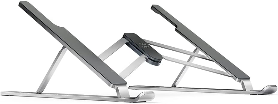 Drawing Tablet Stand for Desk,Silver Portable Holder for Graphics Tablet&Pen Display, Aluminum Computer Riser Compatible with 10 to 15.6 Inch Laptops and Drawing Tablets,Portable and Adjustable