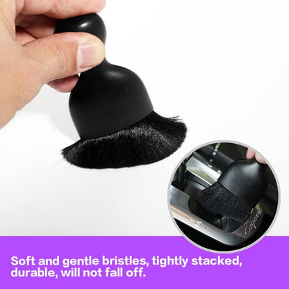 Car Interior Detailing Brush,Soft Bristle Cleaning Brush Car Detailing Brush Dusting Brush,Car Interior Cleaning Tool,Auto Detail Brush Car Dash Duster Brush (Black)