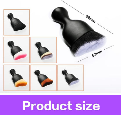 Car Interior Detailing Brush,Soft Bristle Cleaning Brush Car Detailing Brush Dusting Brush,Car Interior Cleaning Tool,Auto Detail Brush Car Dash Duster Brush (Black)