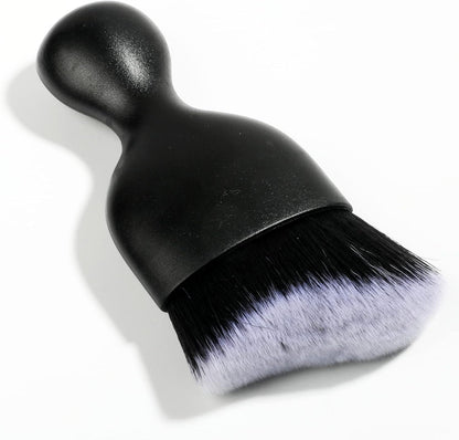 Car Interior Detailing Brush,Soft Bristle Cleaning Brush Car Detailing Brush Dusting Brush,Car Interior Cleaning Tool,Auto Detail Brush Car Dash Duster Brush (Black)