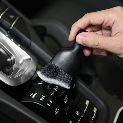 Car Interior Detailing Brush,Soft Bristle Cleaning Brush Car Detailing Brush Dusting Brush,Car Interior Cleaning Tool,Auto Detail Brush Car Dash Duster Brush (Black)