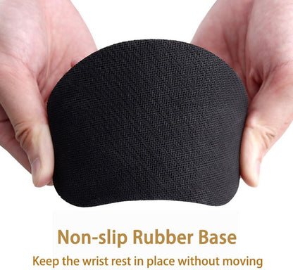 MXCOIRTP Wrist Rest for Mouse, Ergonomic Memory Foam Wrist Cushion Support Pad, Mouse Wrist Pad with Non-Slip Base for Typing Pain Relief, Office, , Gaming, Computer, Black