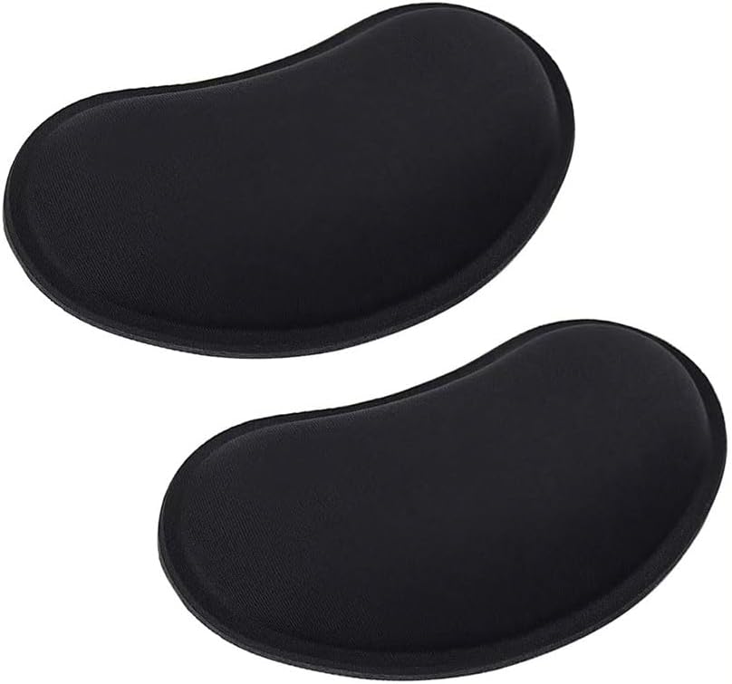 MXCOIRTP Wrist Rest for Mouse, Ergonomic Memory Foam Wrist Cushion Support Pad, Mouse Wrist Pad with Non-Slip Base for Typing Pain Relief, Office, , Gaming, Computer, Black