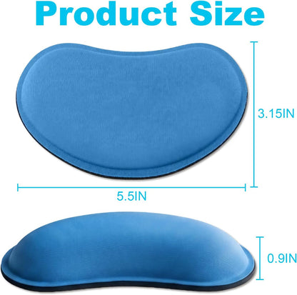 MXCOIRTP Wrist Rest for Mouse, Ergonomic Memory Foam Wrist Cushion Support Pad, Mouse Wrist Pad with Non-Slip Base for Typing Pain Relief, Office, , Gaming, Computer, Black