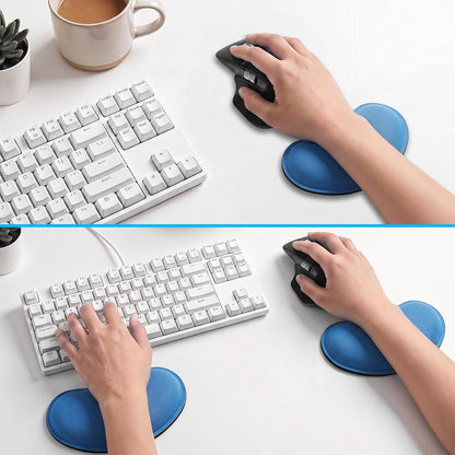 MXCOIRTP Wrist Rest for Mouse, Ergonomic Memory Foam Wrist Cushion Support Pad, Mouse Wrist Pad with Non-Slip Base for Typing Pain Relief, Office, , Gaming, Computer, Black