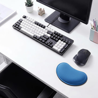MXCOIRTP Wrist Rest for Mouse, Ergonomic Memory Foam Wrist Cushion Support Pad, Mouse Wrist Pad with Non-Slip Base for Typing Pain Relief, Office, , Gaming, Computer, Black