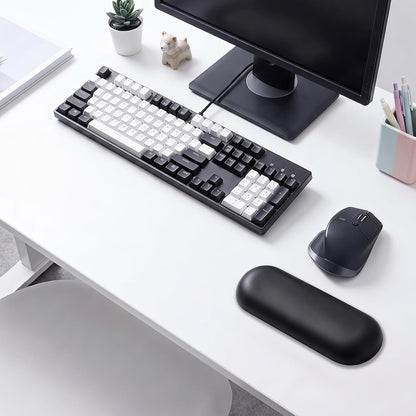 MXCOIRTP Wrist Rest for Mouse, Ergonomic Memory Foam Wrist Cushion Support Pad, Mouse Wrist Pad with Non-Slip Base for Typing Pain Relief, Office, , Gaming, Computer, Black