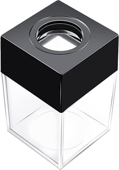 ® Extra Large Magnetic Paper Cilp Dispenser, 500 Clip Capacity ,Black,1 pack