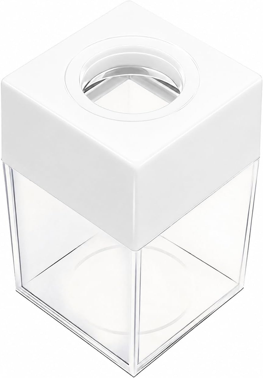 ® Extra Large Magnetic Paper Cilp Dispenser, 500 Clip Capacity ,Black,1 pack