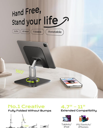 for iPad Stand Holder, Aluminum Tablet Stand Holder for iPad