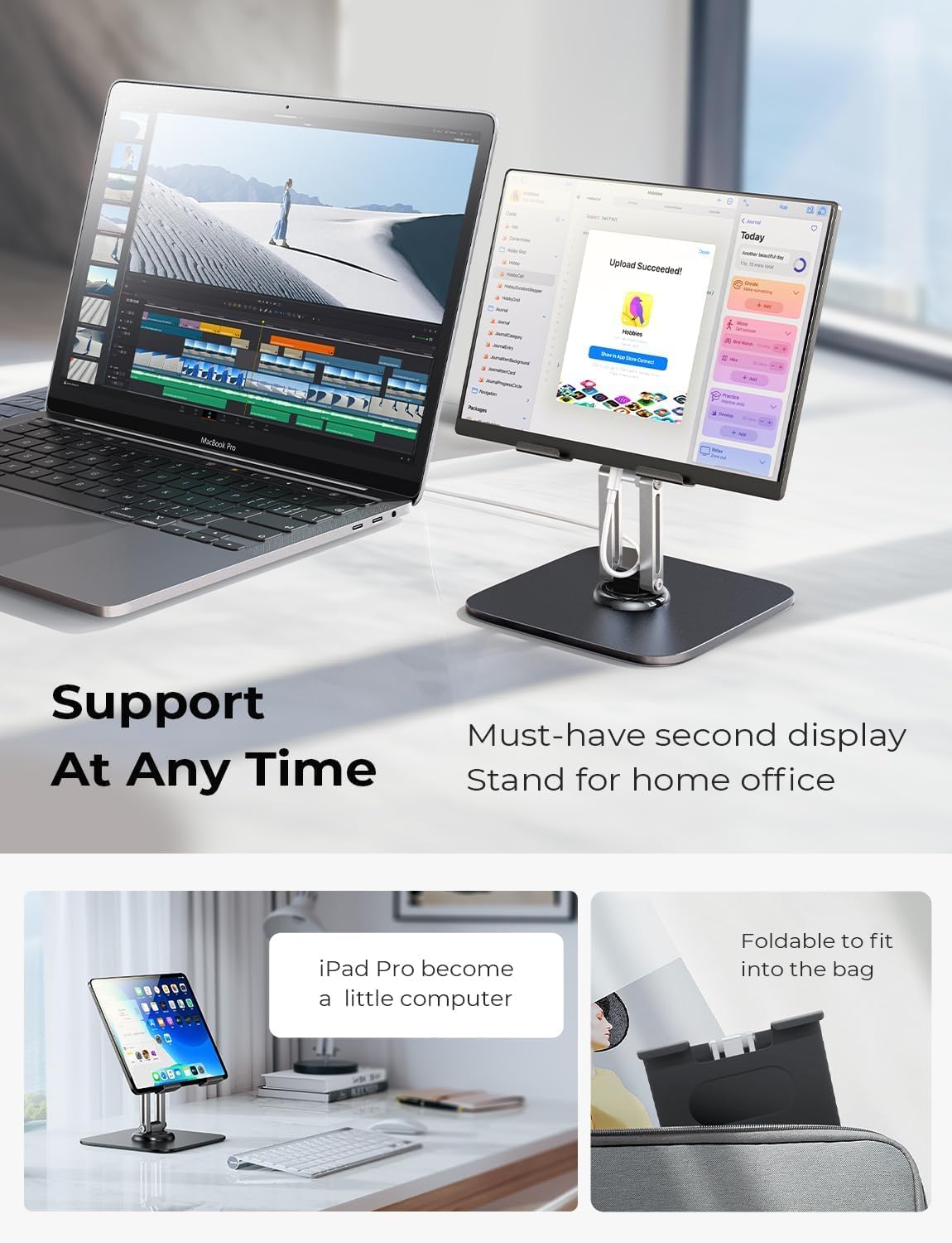 for iPad Stand Holder, Aluminum Tablet Stand Holder for iPad